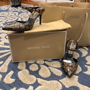 Michael kors collection snake skin shoe
